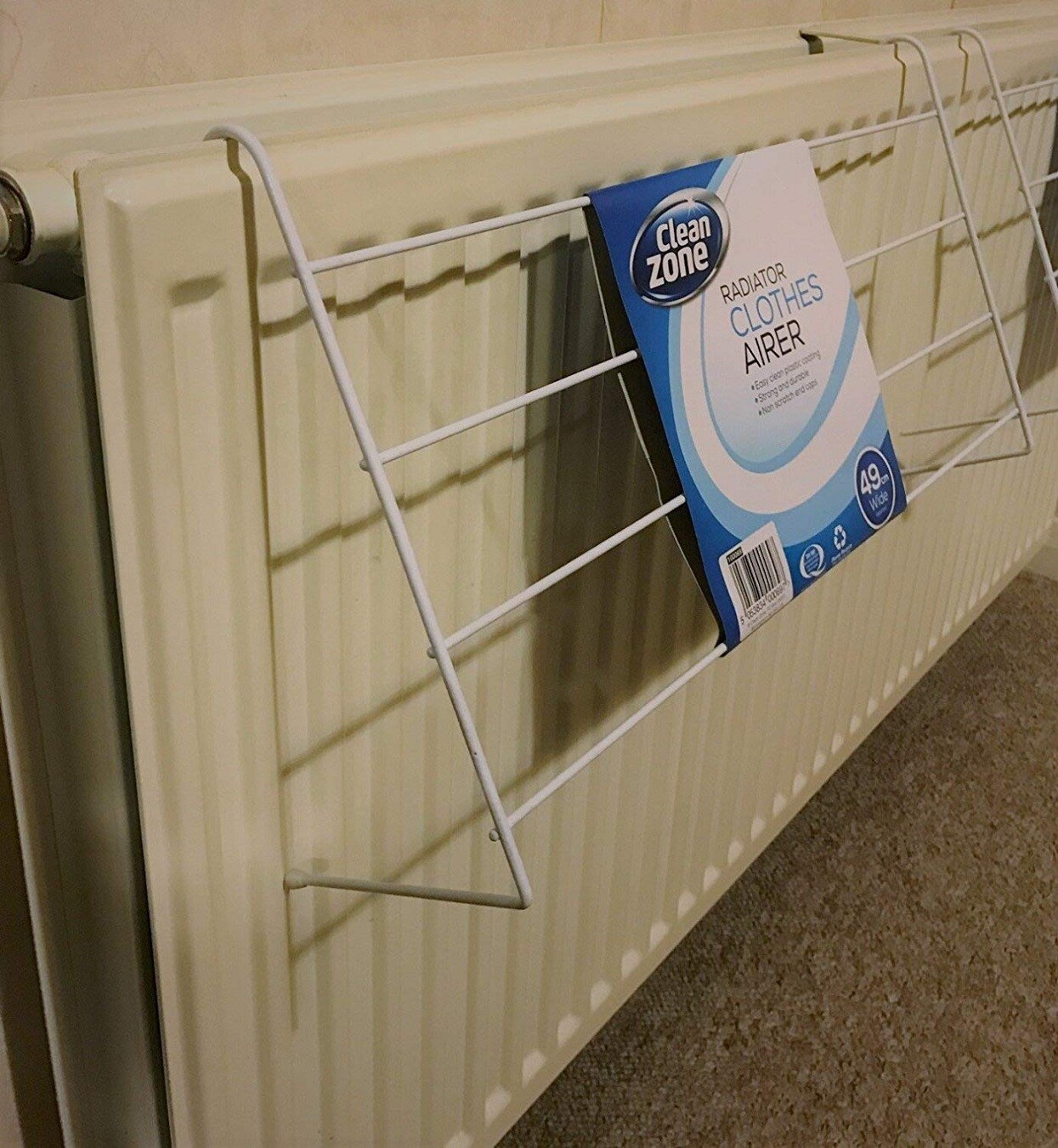 Radiator Clothes Airer / 4 Bar Towels Hanging Airers Wide Drying Space 50cm eBay