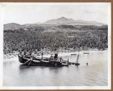 1943 Japanese IJN Troopship Kinugawa Maru Sunk Guadalcanal Original News Photo