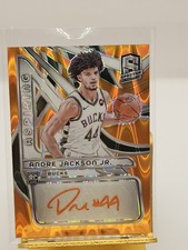 2023 Spectra Aspiring Autographs Andre Jackson Jr. RC #13/15 Milwaukee Bucks 