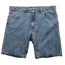 Levi's Denim Shorts Mens 40 Blue 100 Cotton Casual 405 Standard Fit Jean 9"
