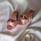 Vintage Barbie Doll Brown Open Toe Heels Japan
