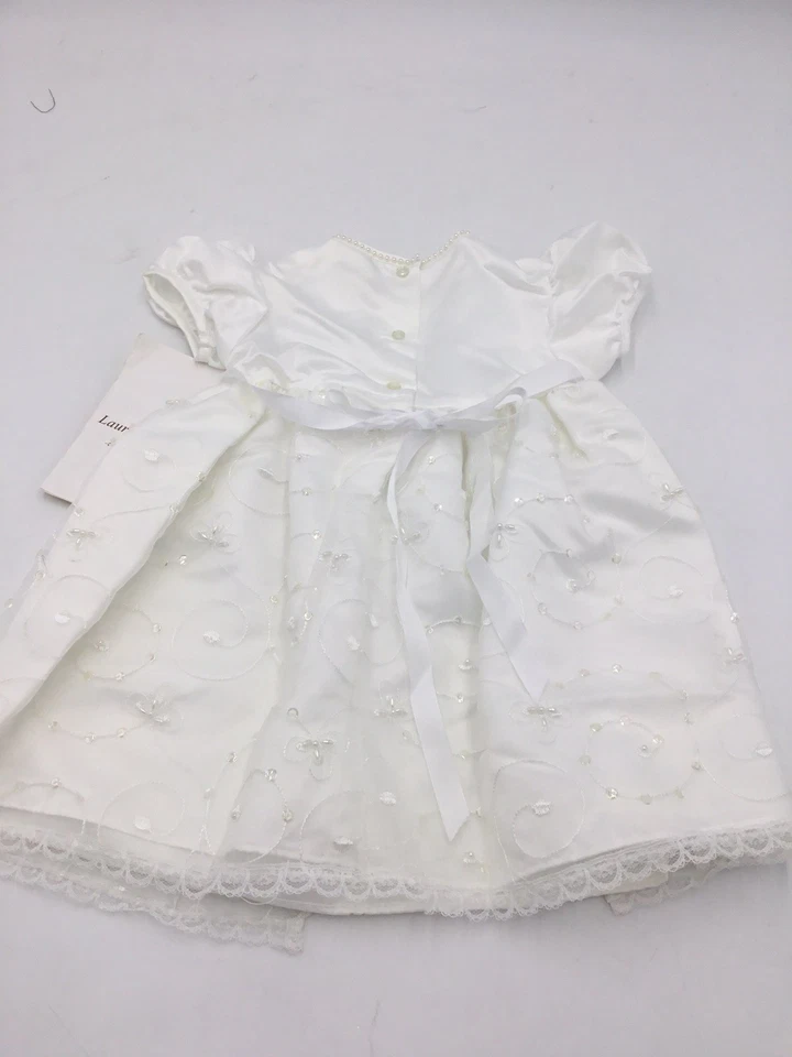 Lauren Madison Baby Girls' Christening Gown, White, 18M - Image 2 of 2