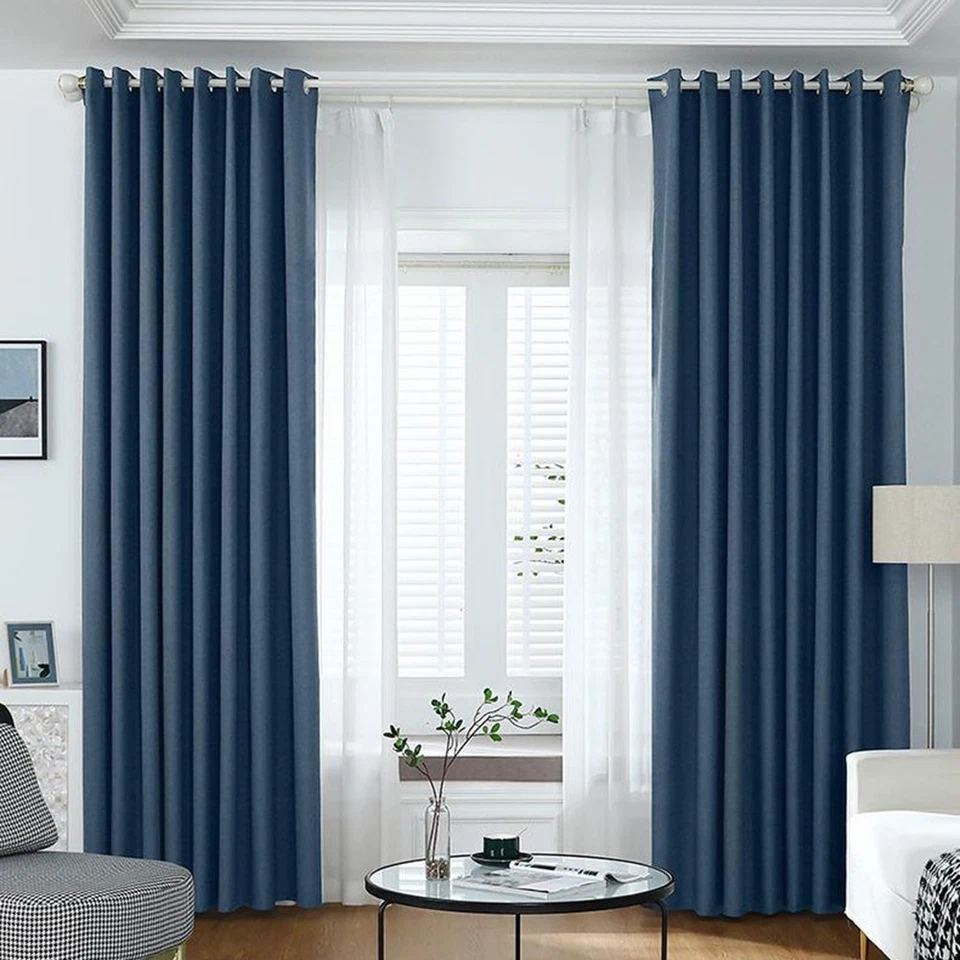 Blackout Curtains Peaceful Night's Sleep Energy Efficient Machine Washable - Image 3 of 4