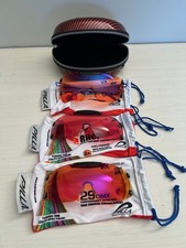 Pilla Outlaw X6 Shooting Glasses in 3 Lens Kit and Diamond Plate Purple Temple