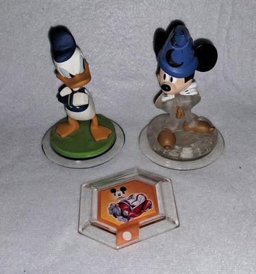 Disney Infinity Micky Mickey Zauberlehrling Kristall und Donald Duck Powerdisc