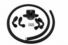 Gm Ls Billet Aluminum Oil Filter Relocation Kit -10an Fitting Ls Swap Black