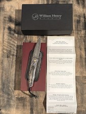 William Henry Knife-Collector B30 Ontario w/ Silver~Gold~Carbon #05/50 VHTF