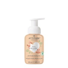ATTITUDE Baby Shampoo  Body Wash Foaming 2-in-1, EWG Verified, 10 Fl Oz