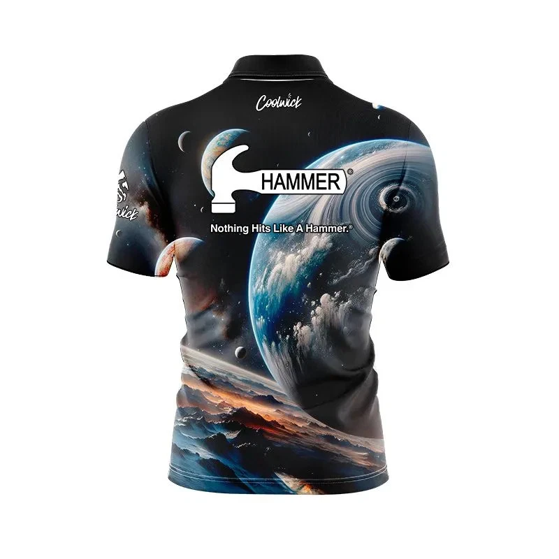 Hammer Artificial Quick Ship CoolWick Sash Zip Bowling Jersey