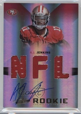 2012 Panini Absolute Premiere Materials /299 AJ Jenkins #201 Rookie Auto RC 0v1