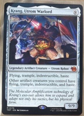 Krang Utrom Warlord #075 MTG x TMNT 2026 Legendary Artifact Creature Rare NM