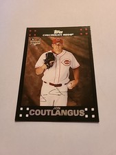 2007 Topps Jon Coutlangus #7 Rookie Cincinnati Reds Baseball Card. rookie card picture