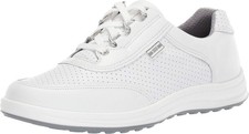 SAS Sporty Lux Lace Up Comfort Sneaker White Perf 8.5 W - Wide (C)
