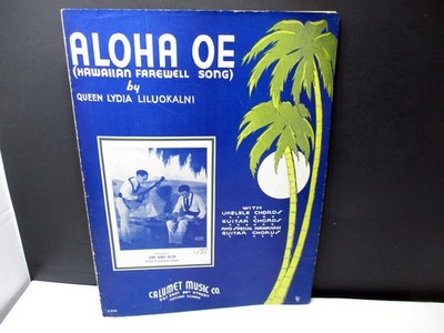 Aloha OE Hawaiian Farewell Song Featured by Jim and Bob Sheet Music
