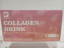 Beworths Collagen Marine Peptides Liquid Drink Blood Orange Zero Sugar 30ct 5/26
