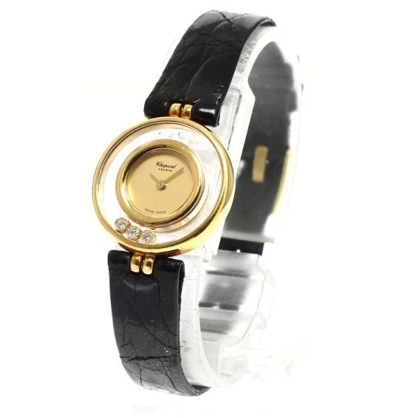 Chopard — Chopard Happy Diamonds 20/4801 22mm YG Gold Dial Quartz Watch #C7884