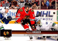 2012-13 Upper Deck Marcus Kruger #40 Chicago Blackhawks