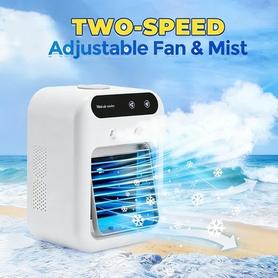 3 in 1 Portable Humidifier Air Conditioner Space Cooler Mini Fan Quiet AC Unit