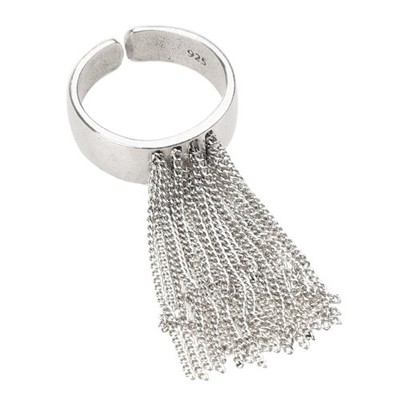 Punk Tassel Rings for Women Elegant Charm Vintage Unique Ring Tassel Ring
