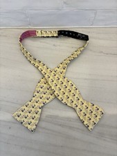 Vineyard Vines Yellow Mermaid Adjustable Silk Bow Tie