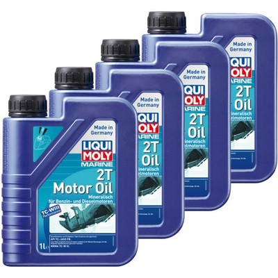 4 L Liqui Moly Marine Fully Synthetic 2T Motor Oil Motoröl Bootsöl API TC