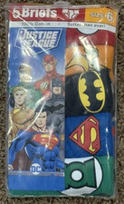 Boys Briefs Pack of 5 JUSTICE LEAGUE Size 6 100 Cotton NWT