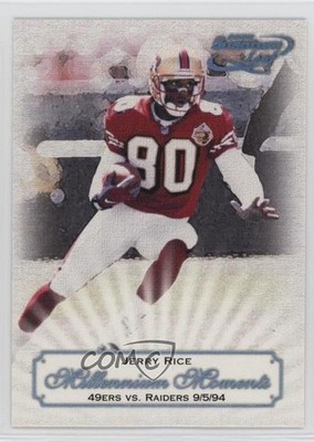 2000 Quantum Leaf Millennium Moments 279/1000 Jerry Rice #MM16 HOF 0d3