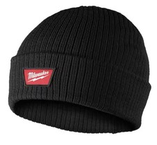Brand New Milwaukee Tool Rib-Knit Cuffed Beanie - Black