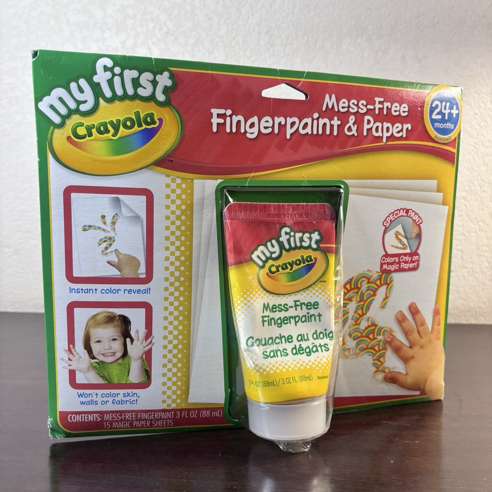 My First Crayola Mess-Free Fingerpaint & Paper 2012 NOS