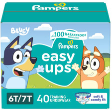 Pampers Easy Ups Disposable Training Underwear - Bluey, 6T - 7T, 40 Count