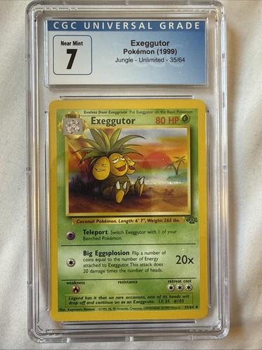 Exeggutor (1st Edition) graded CGC 7 for sale on eBay