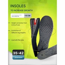 Booster insole, 3-layer orthopedic heel lift kit Variable height adjustable US