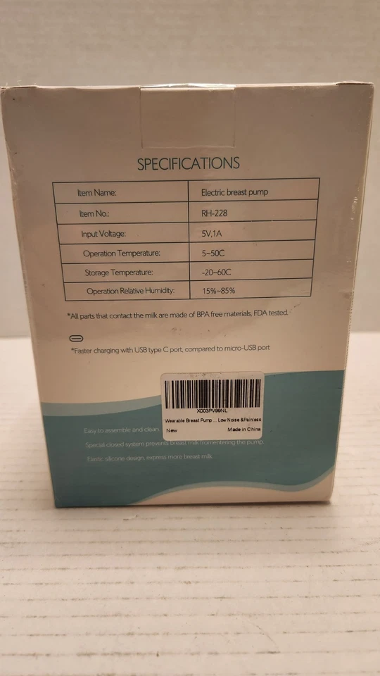 Bomba de aliento portátil de bajo ruido e indoloro RH-288 ROHS - NUEVA Foto 2 de 4