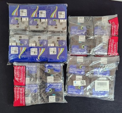 Lot Of 71 Label Tape Cassette Laminated 12 & 18mm,  NEW Sealed Unbranded