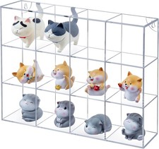 MyGift Clear Acrylic Wall Mounted Display Case for Medium,