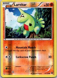 Larvitar 41/124 Fates Collide Reverse Holo Common