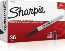 Sharpie Permanent Markers Bulk Set Fine Tip Markers Set For Plastic Metal Wood A