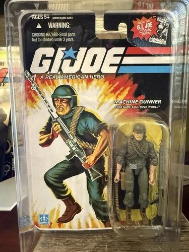 GI Joe 2008 Rock ‘n Roll 25th Anniversary on Card with Star ⭐️ Case