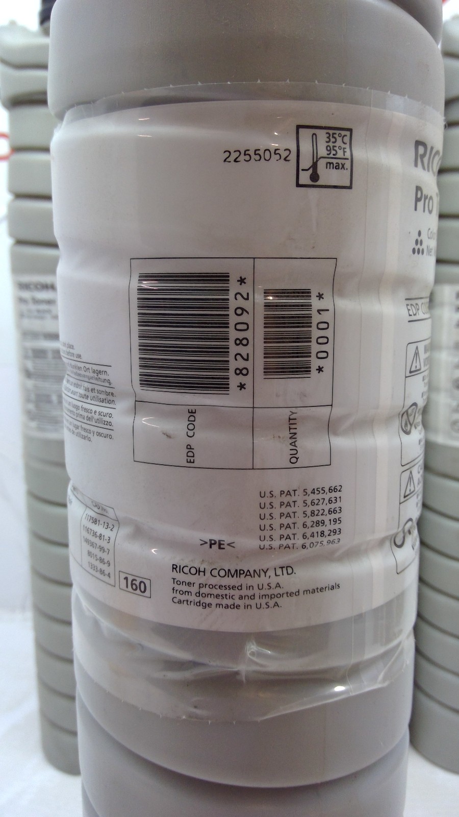 Genuine Ricoh/Savin/Lanier Type 1357 Black Toner Cartridge *LOT OF 4* 828092