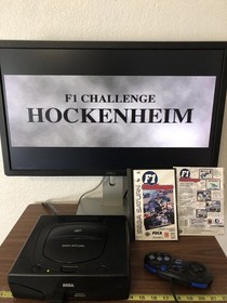 F1 Challenge Sega Saturn 1996 Virgin Foca 1 Official NO Case Formula One Racing