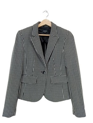 MORE & MORE Kurz-Blazer Damen Blazer Gr. DE 34 weiß-schwarz Business-Look