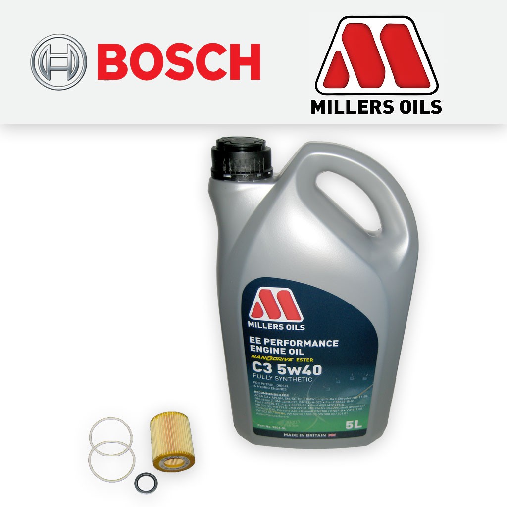 SERVICE KIT for VAUXHALL ZAFIRA MK2 1.9 CDTI OIL FILTER +5w40 EE OIL (2005-2014)