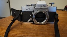 Minolta SRT 101 35mm SLR Film Camera with lens and adapter