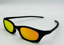 Oakley Magnesium Four Polarized Sunglasses Black Frame Red Lenses