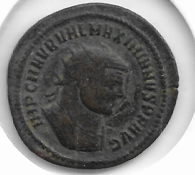 MONNAIE ROMAINE ANTIQUE – FOLLIS DE LA TETRARCHIE– GENIO POPVLI ROMANI – BRONZE - Photo 1/2