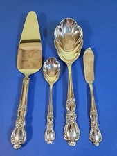 4pc 1847 Rogers Bros HERITAGE Pie Berry Spread Spoons Knife Cake Server IS