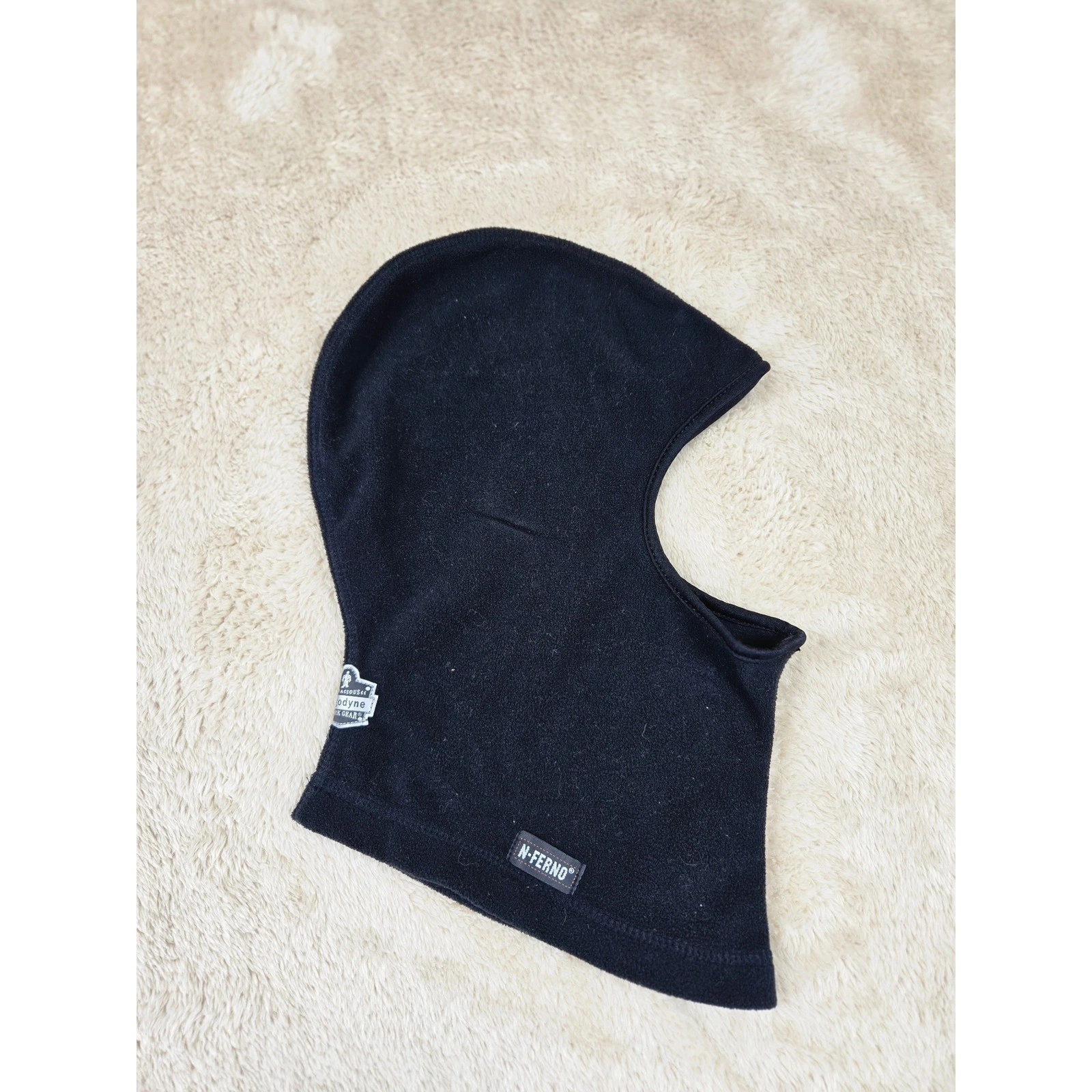 N-FERNO Balaclava Flame Retardant 100% Polyester Fleece Work Gear Black