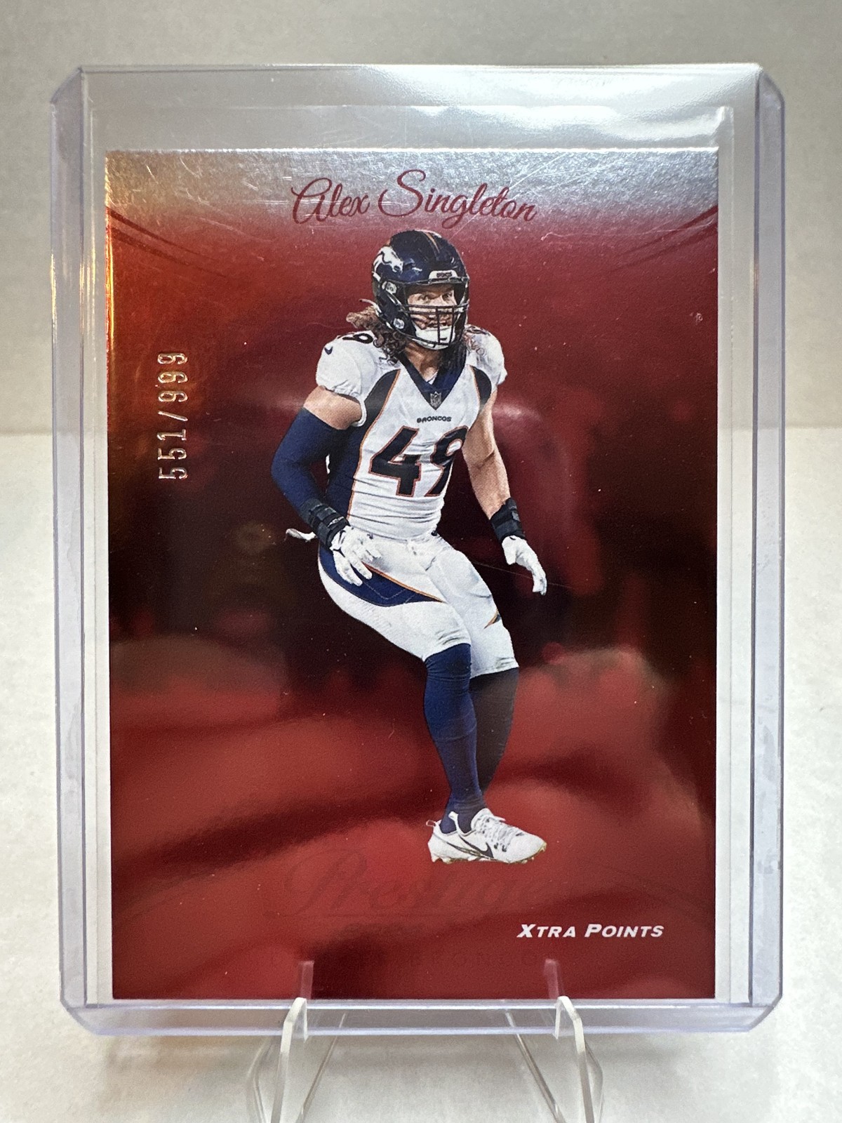 2024 Panini Prestige #90 Alex Singleton Red Xtra Points #/999