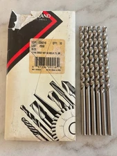 6 new Cleveland 17/64" List 2550 High Helix, Taper Length, HSS Twist Drills, USA