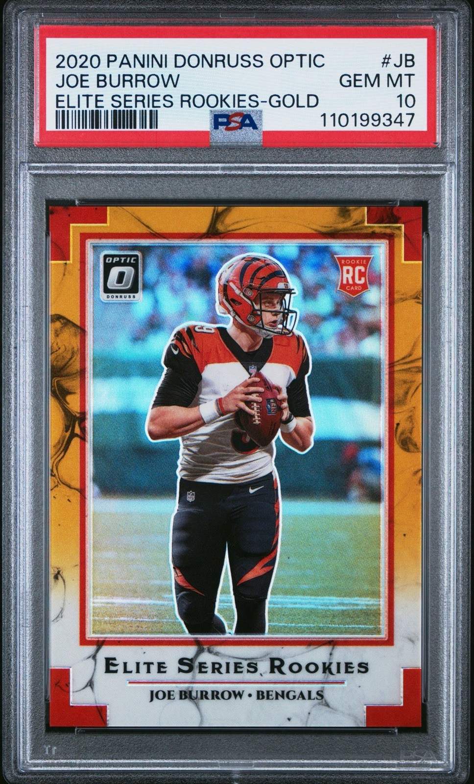Joe Burrow Panini Donruss Optic Elite Series Rookies #JB Gold